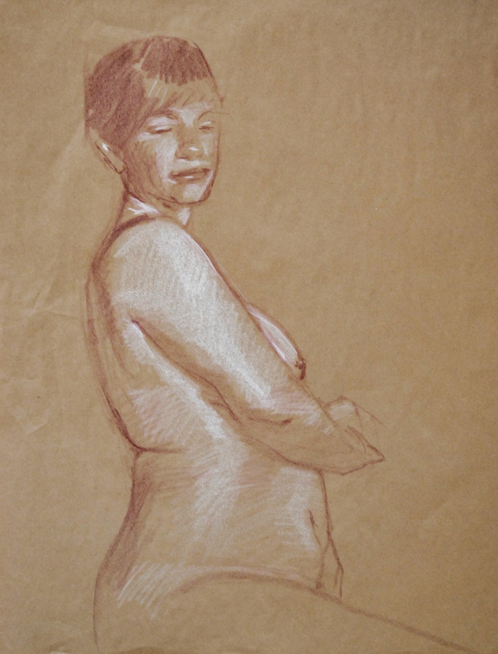 Crayon on Toned Paper