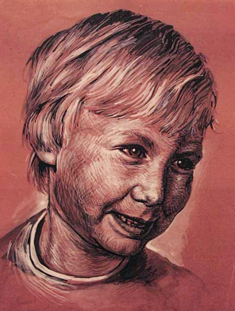 Drybrush Watercolour on Coloured Paper