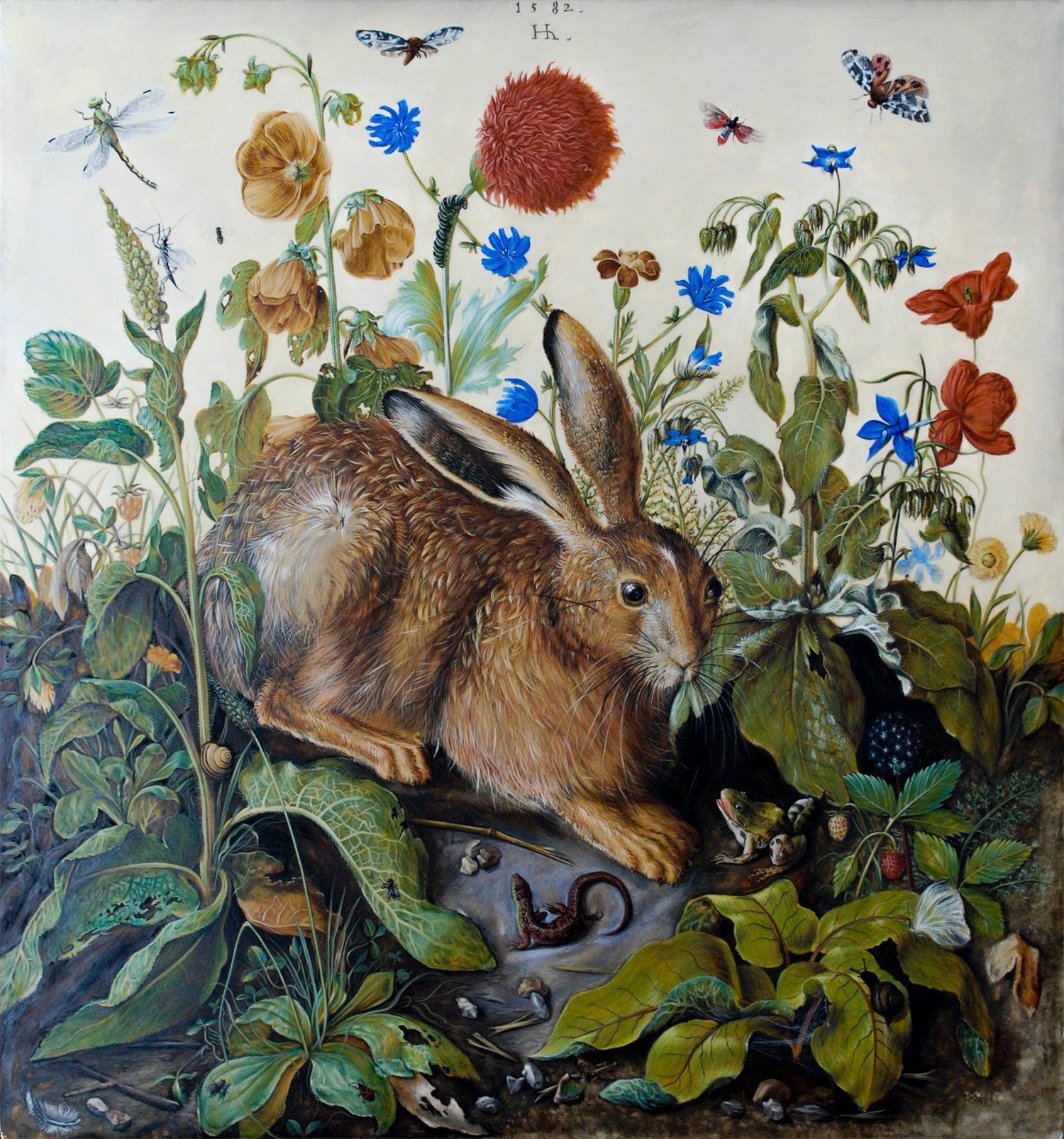 Watercolour and Bodycolour on Velum, 24.5" x 22.875"