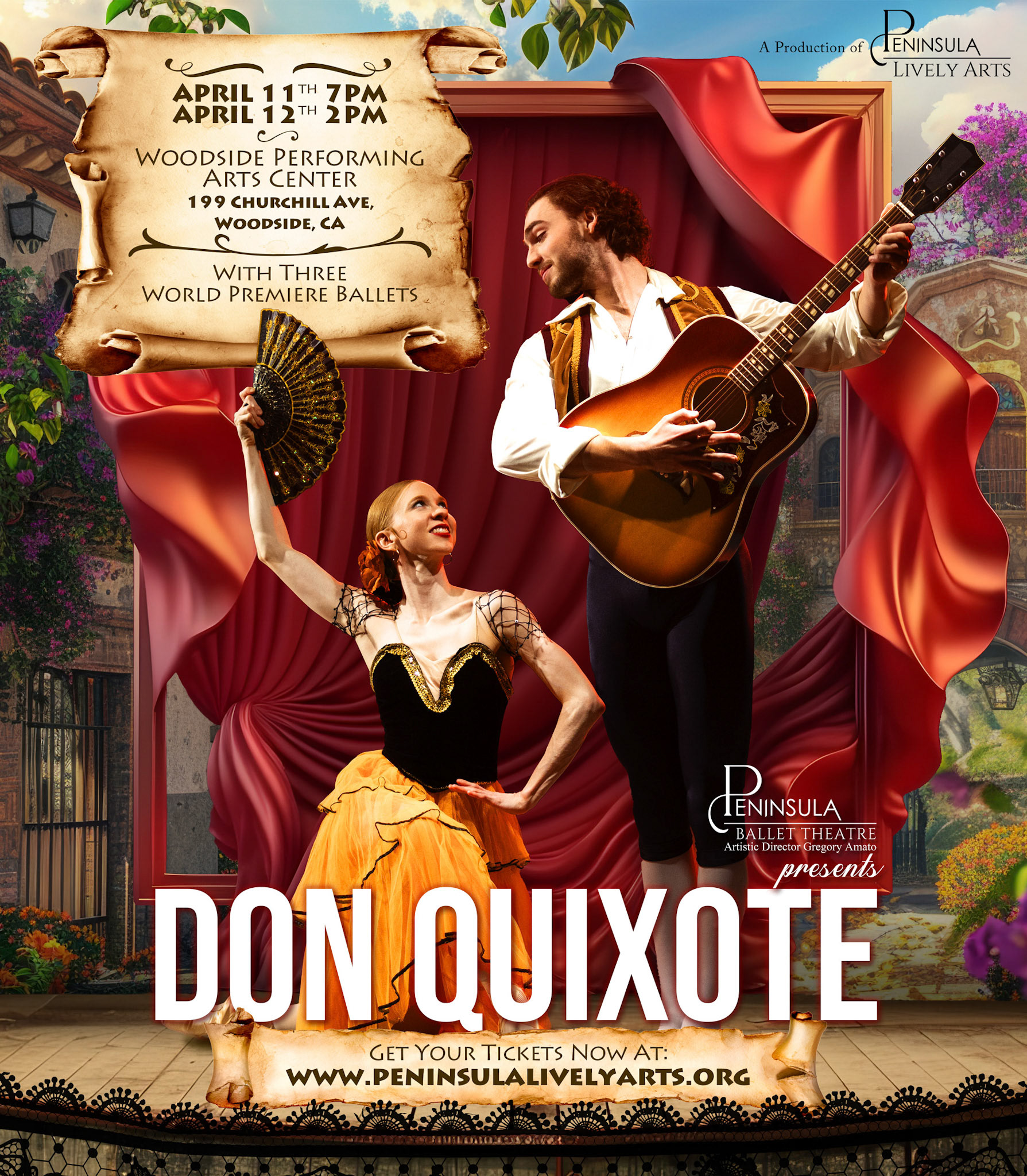 Red color podium, pedestal, stage, or dias for product display, exhibition, or photography in a modern and elegant studio settings with drapes, and curtains backdrop