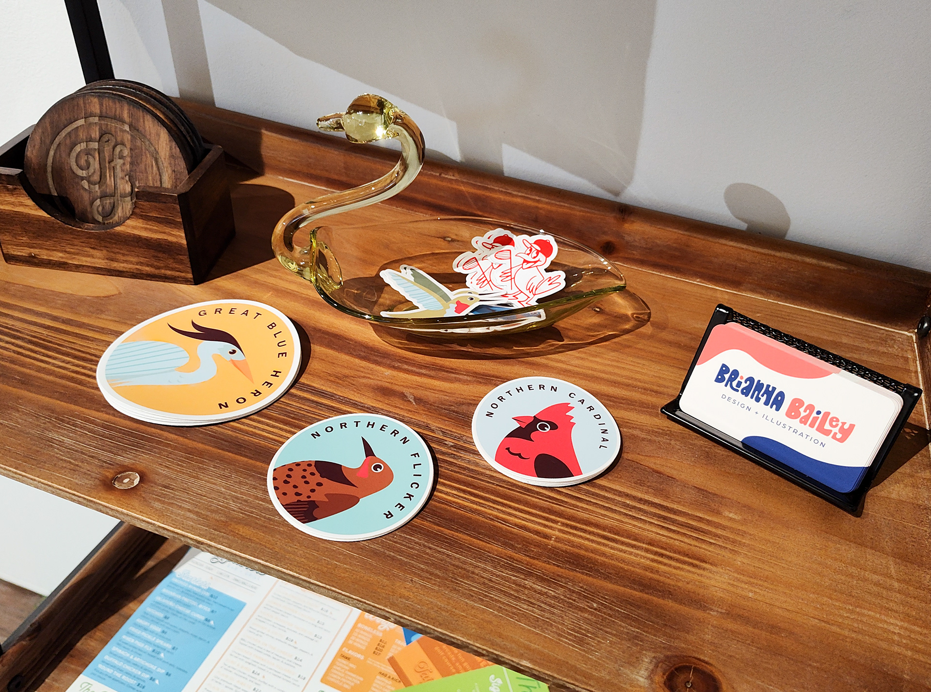 Stickers + business cards