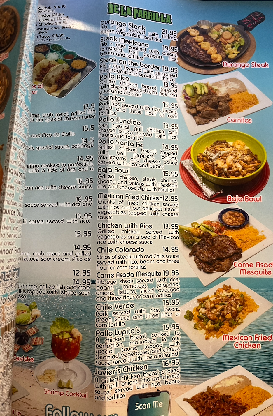 Previous Baja Menu