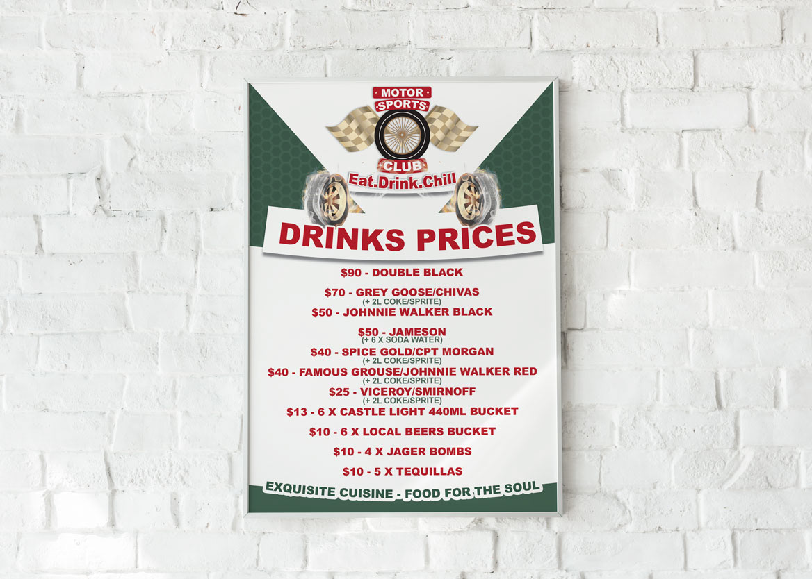 Drink Menu