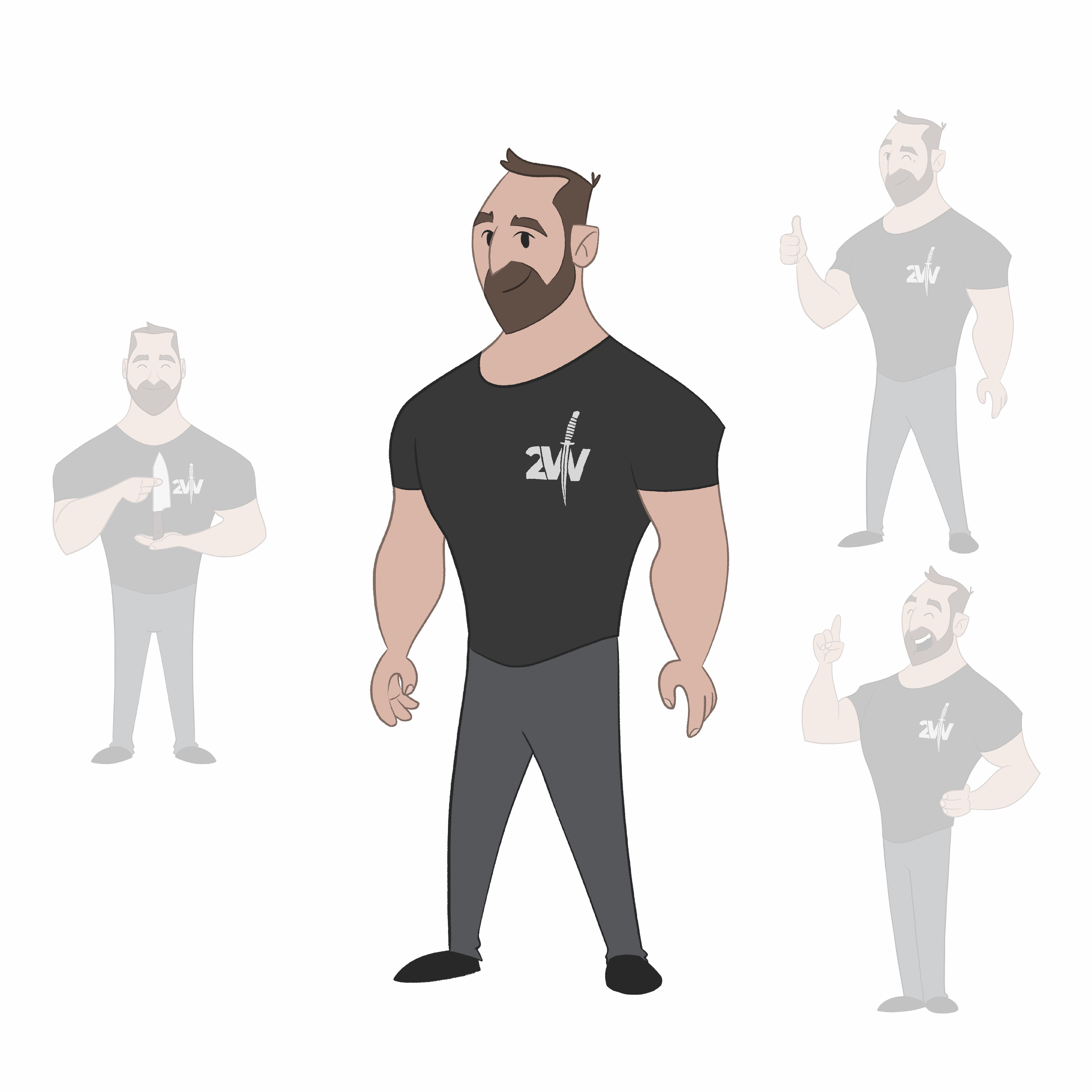 Mascot for a Czech knifemaker 