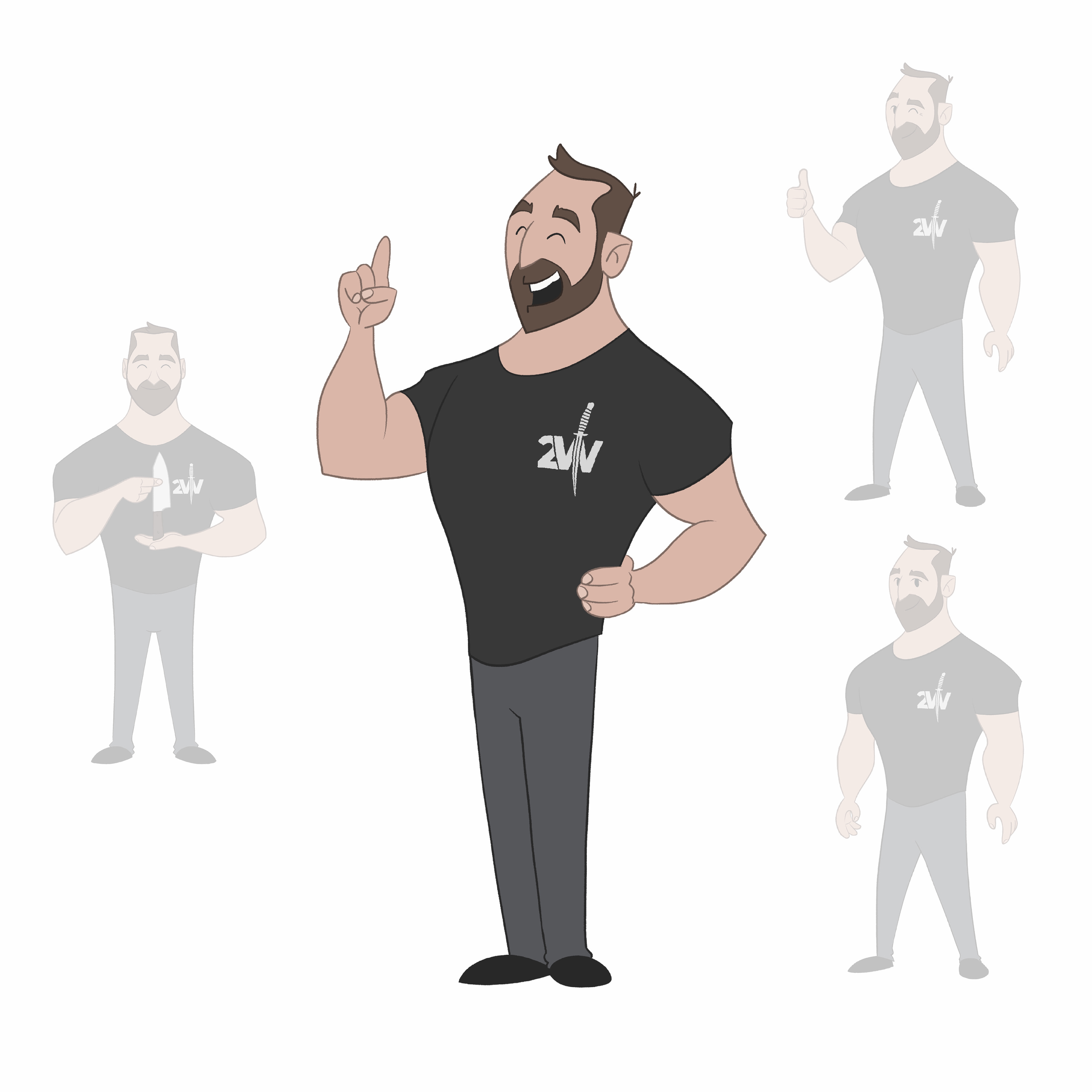Mascot for a Czech knifemaker 