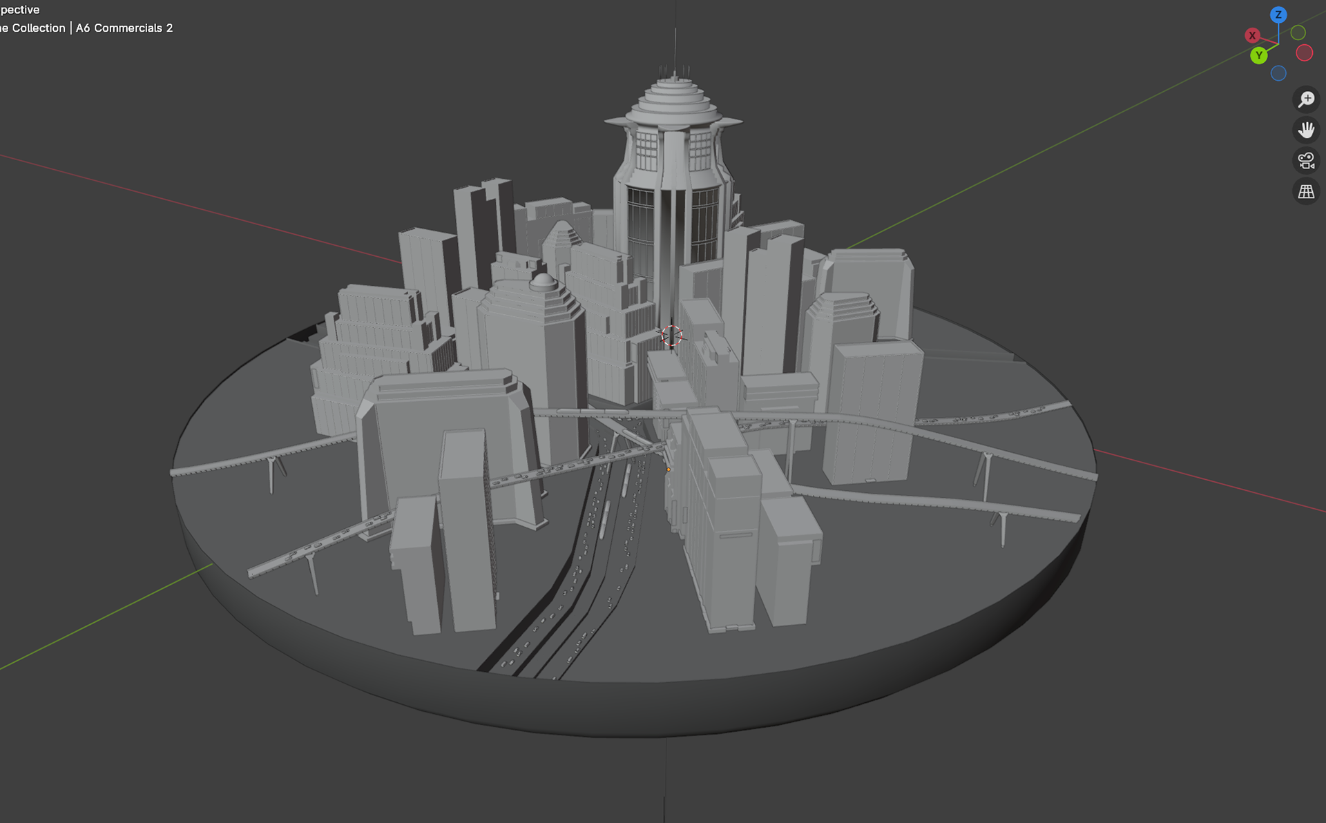 The Blender model