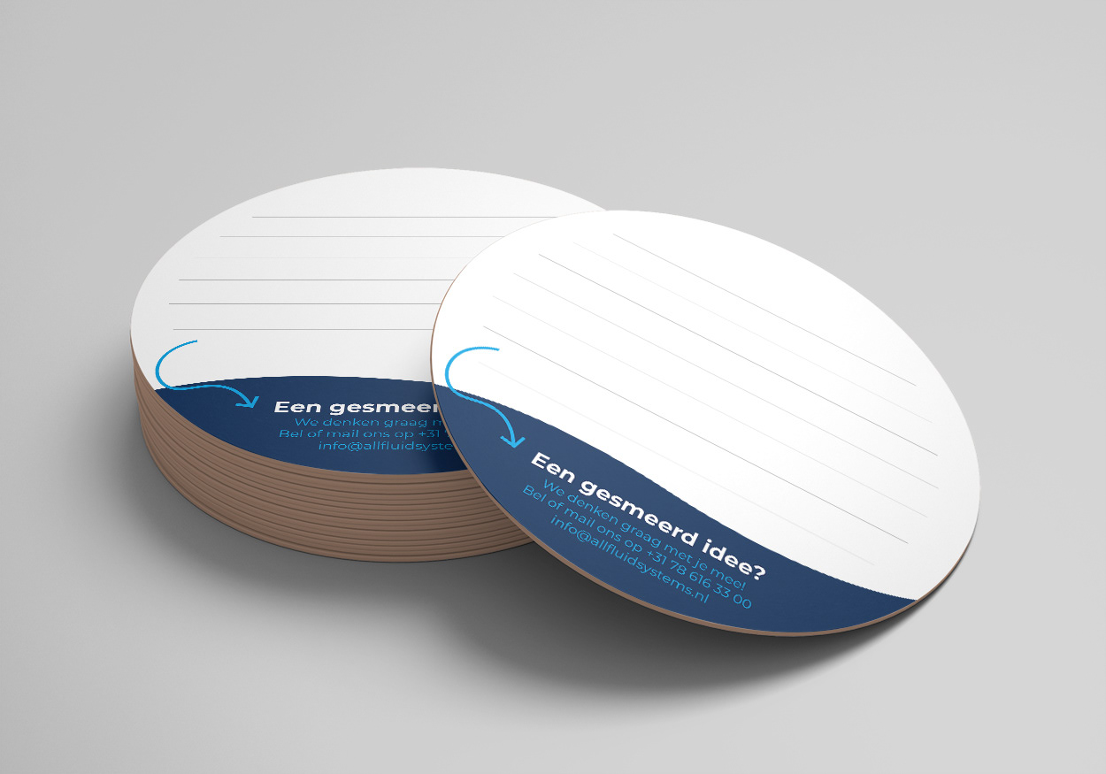 All Fluid Systems Bierviltje ontwerp Logo