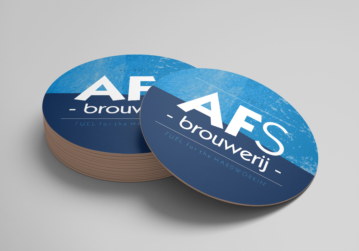 All Fluid Systems Bierviltje ontwerp Logo