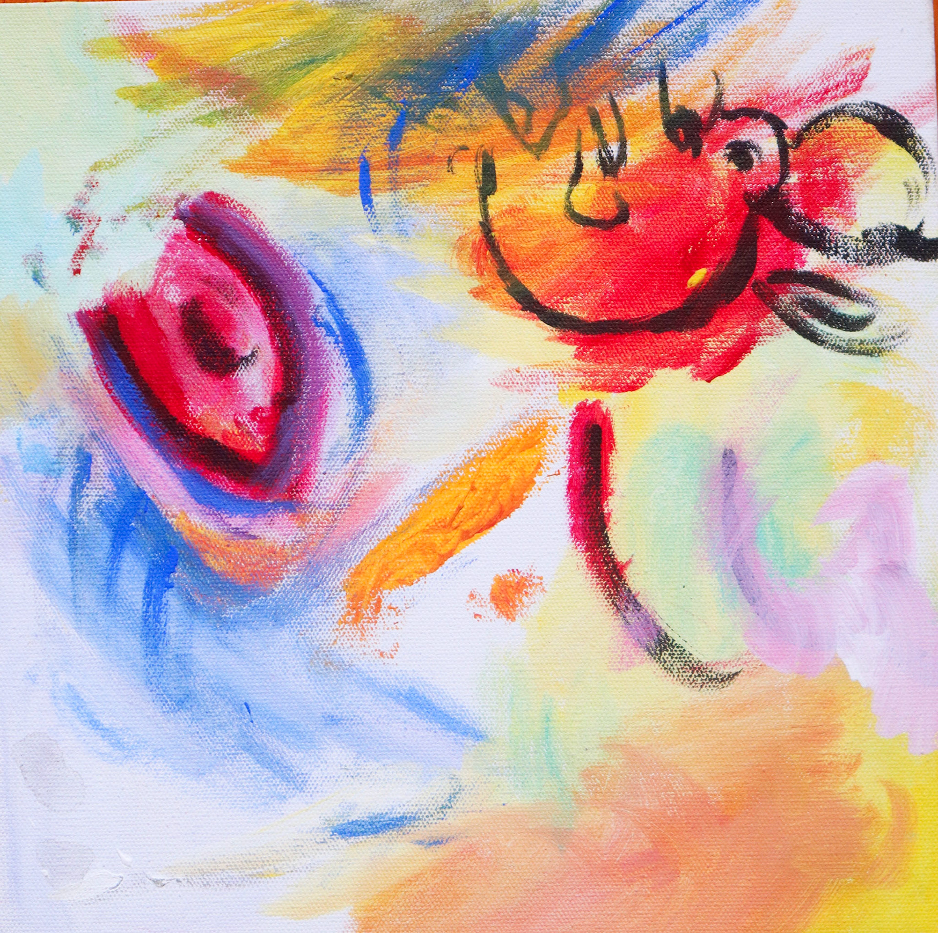 Childlike Storm Year: 2021 Medium: Acrylic on Canvas Size: 10 *10 in