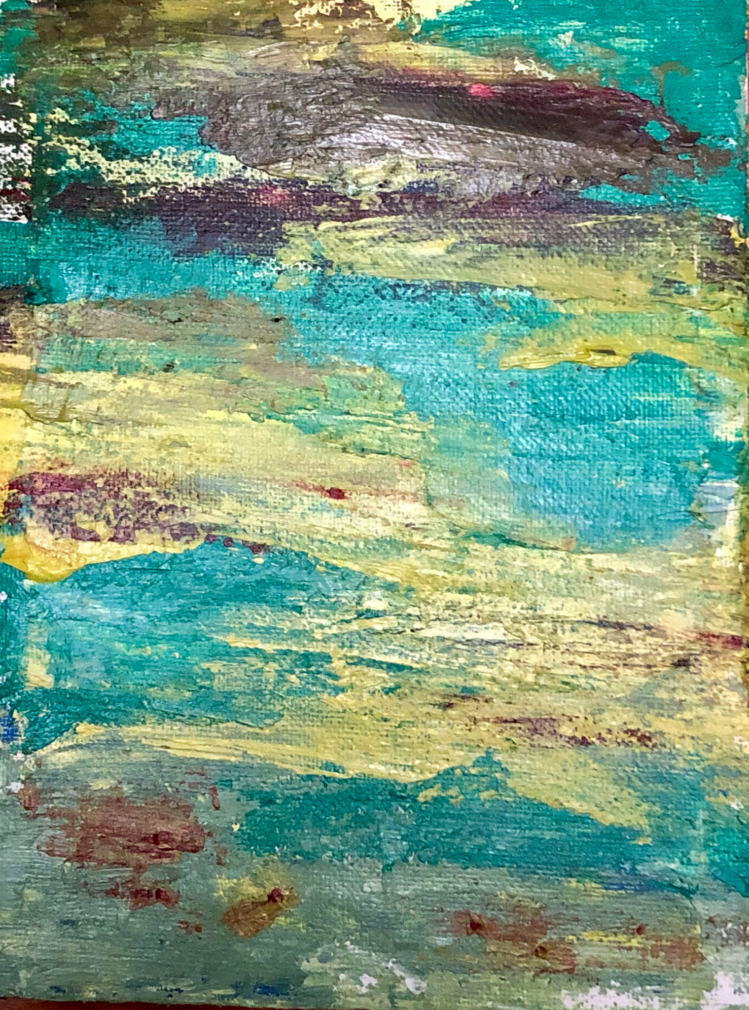 Drifting Thought Year: 2021 Medium: Acrylic on Canvas Size: 5 *7 in