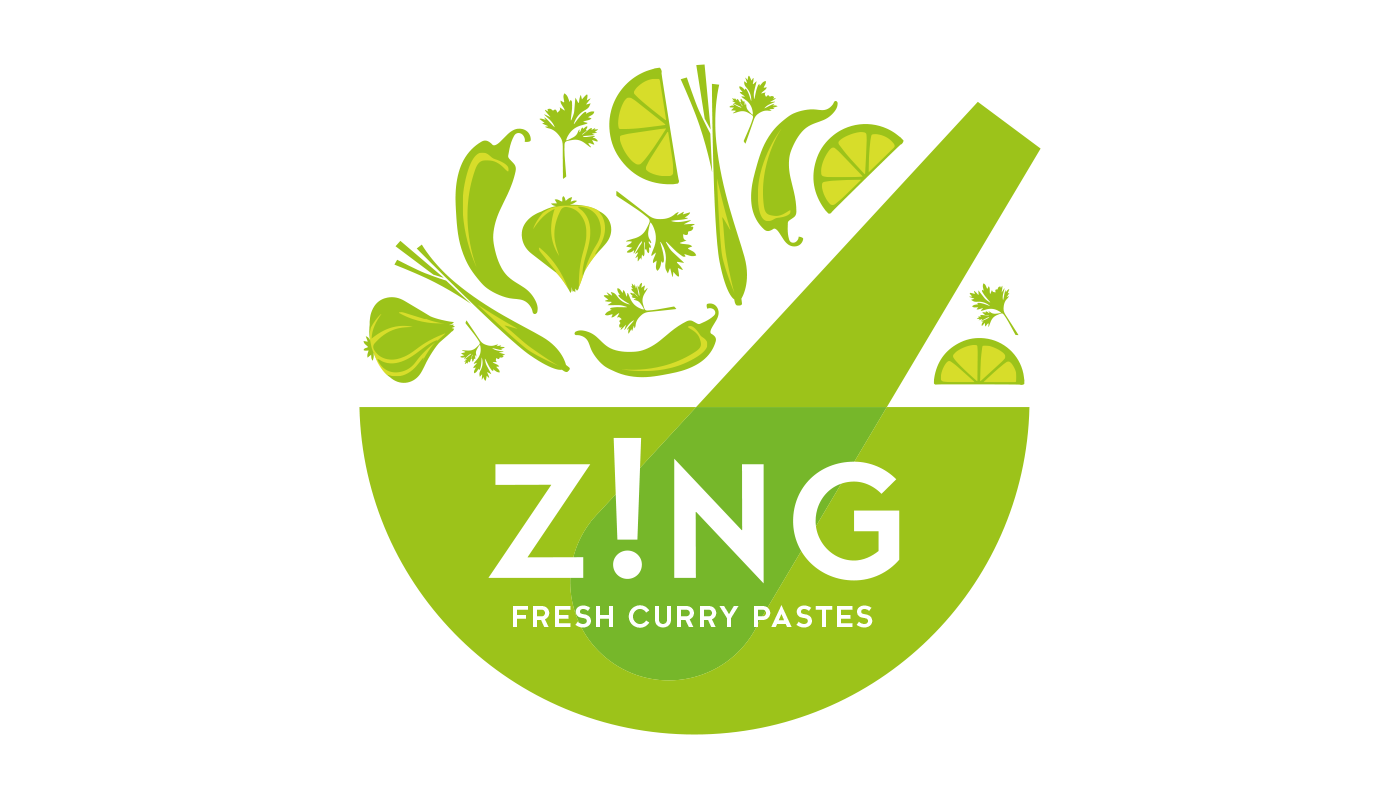 Zing Curry Paste Packaging Design