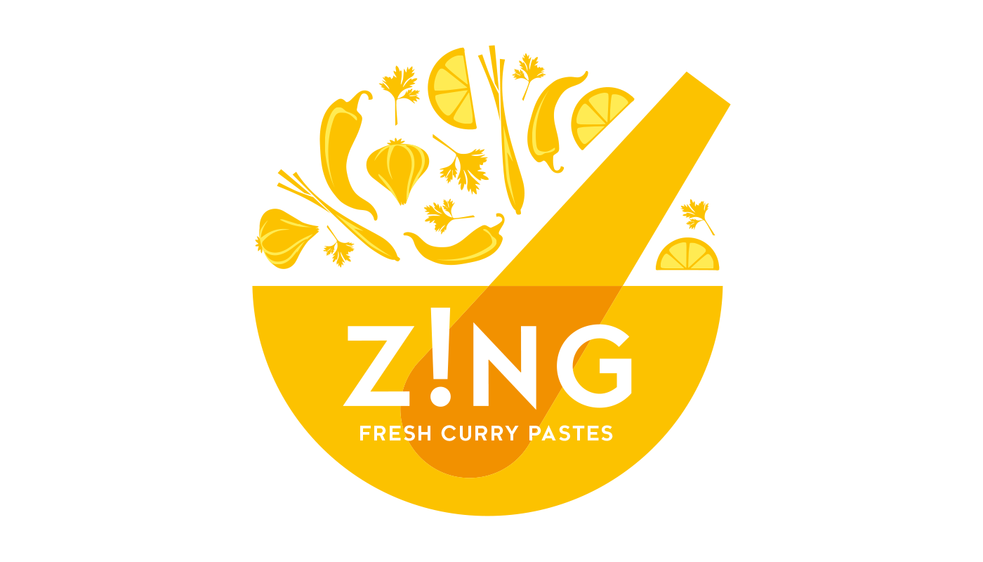 Zing Curry Paste Packaging Design
