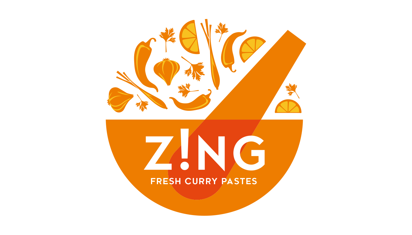 Zing Curry Paste Packaging Design