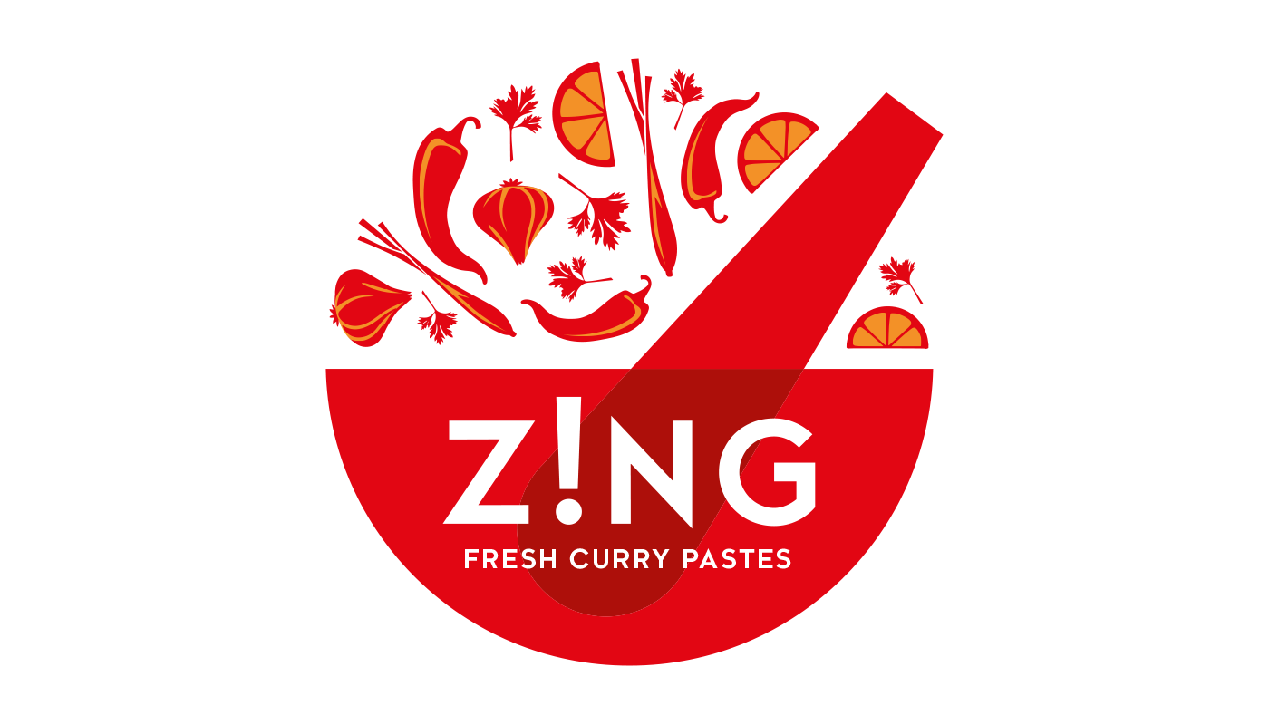 Zing Curry Paste Packaging Design