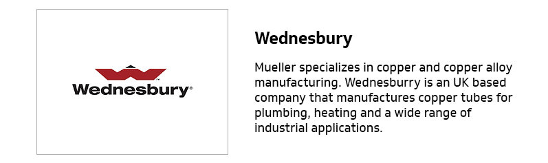 Wednesbury Mueller copper tubes