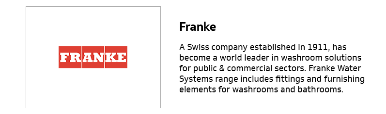 Franke - stainless steel washroom products