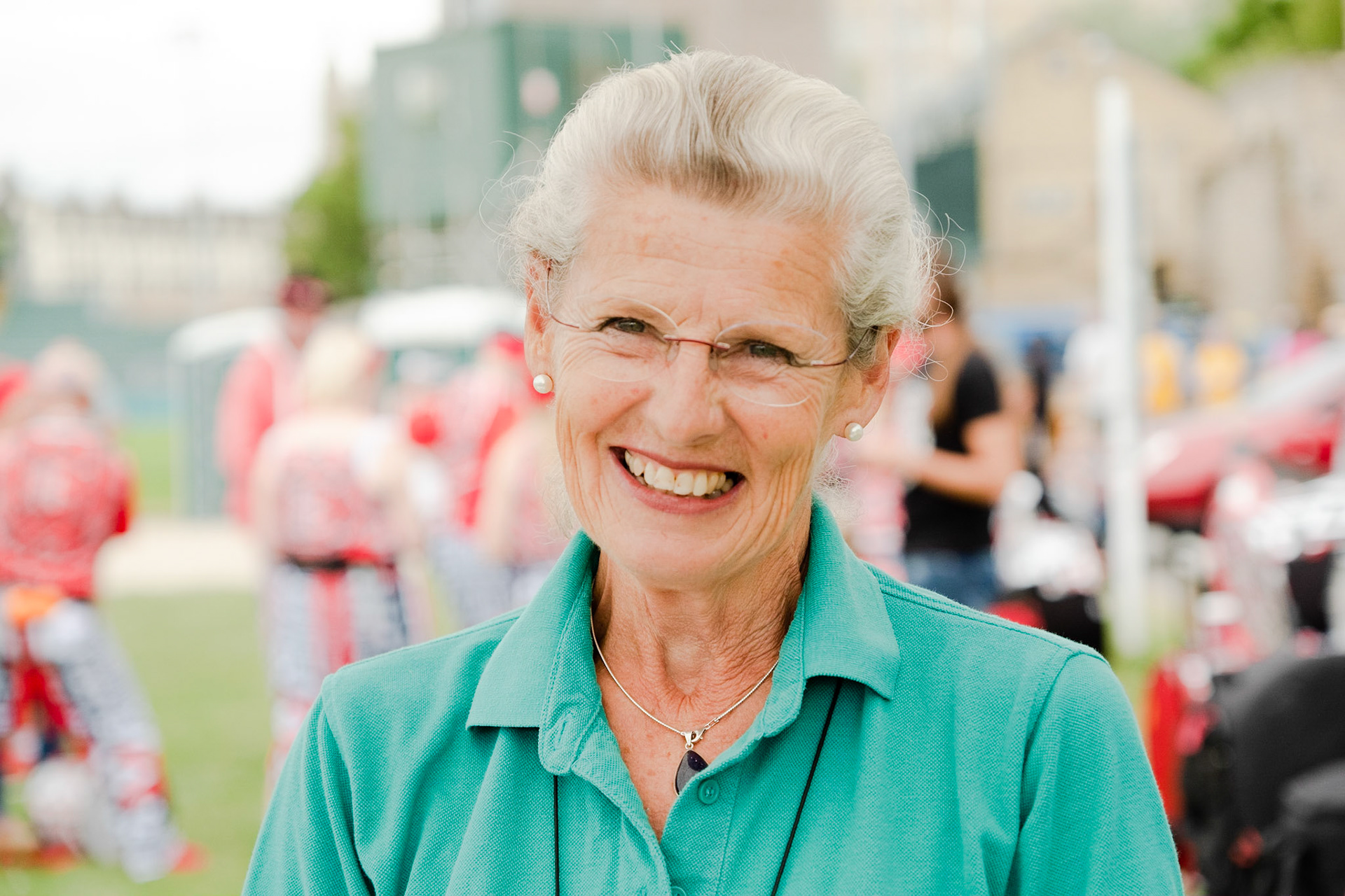 Pictured: A worker from Bath Child Contact center working on a stall raising money for their non profit organisation. Helping children remain in contact with both their parents. Saturday 13th of July, The Recreation Ground, Bath, UK