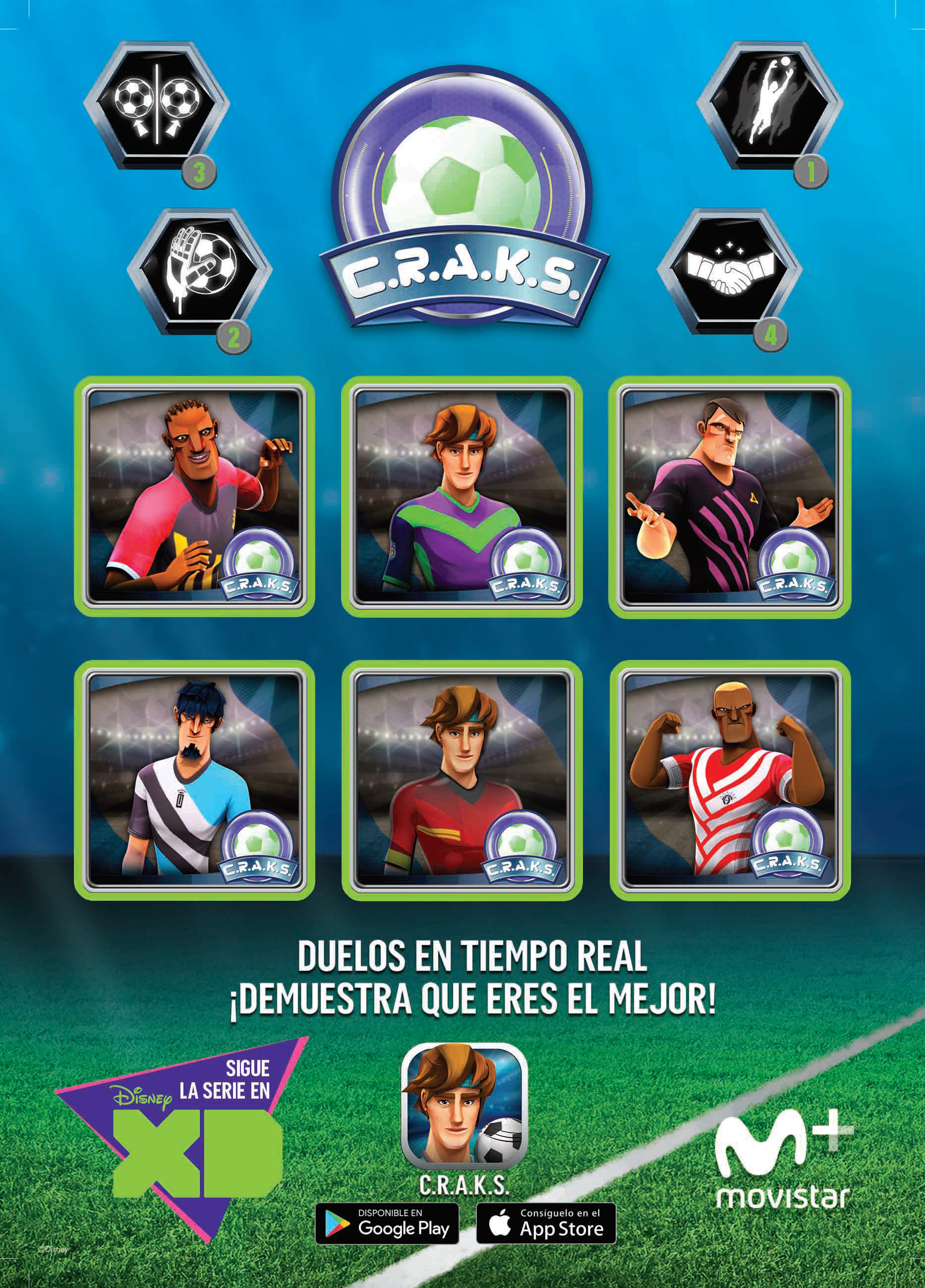 Disney XD pegatinas serie C.R.A.K.S.