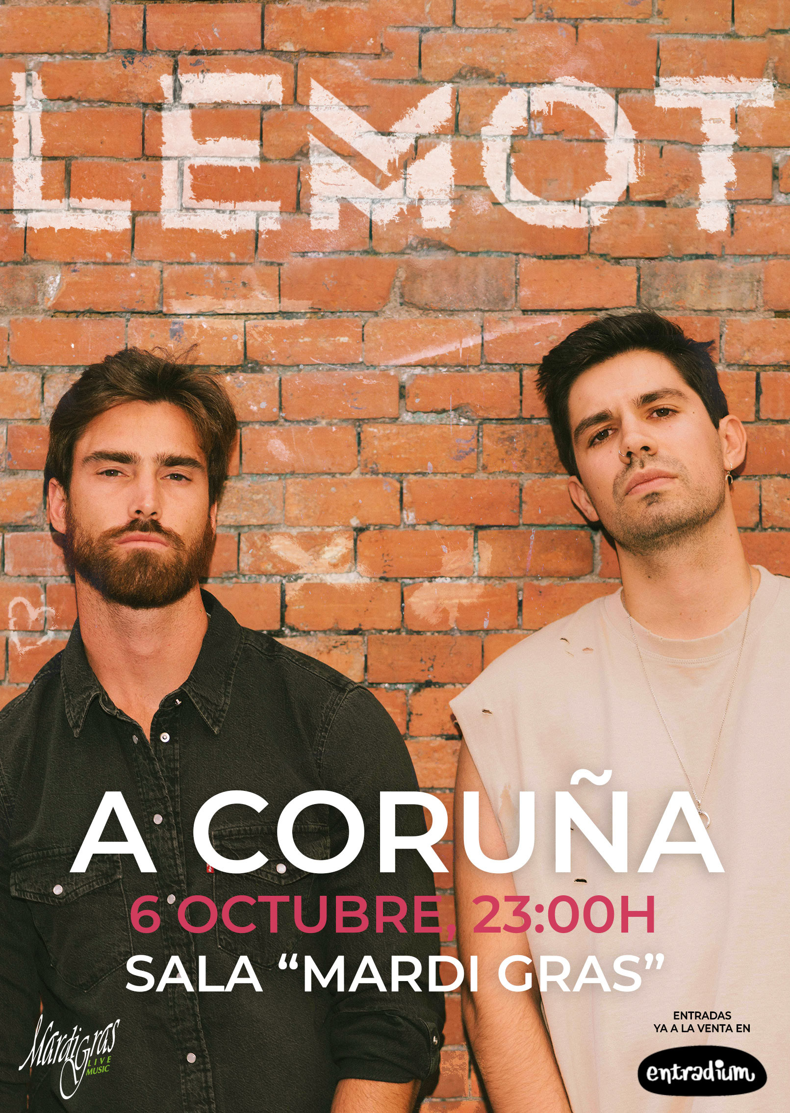 LEMOT cartel concierto en A Coruña 2024