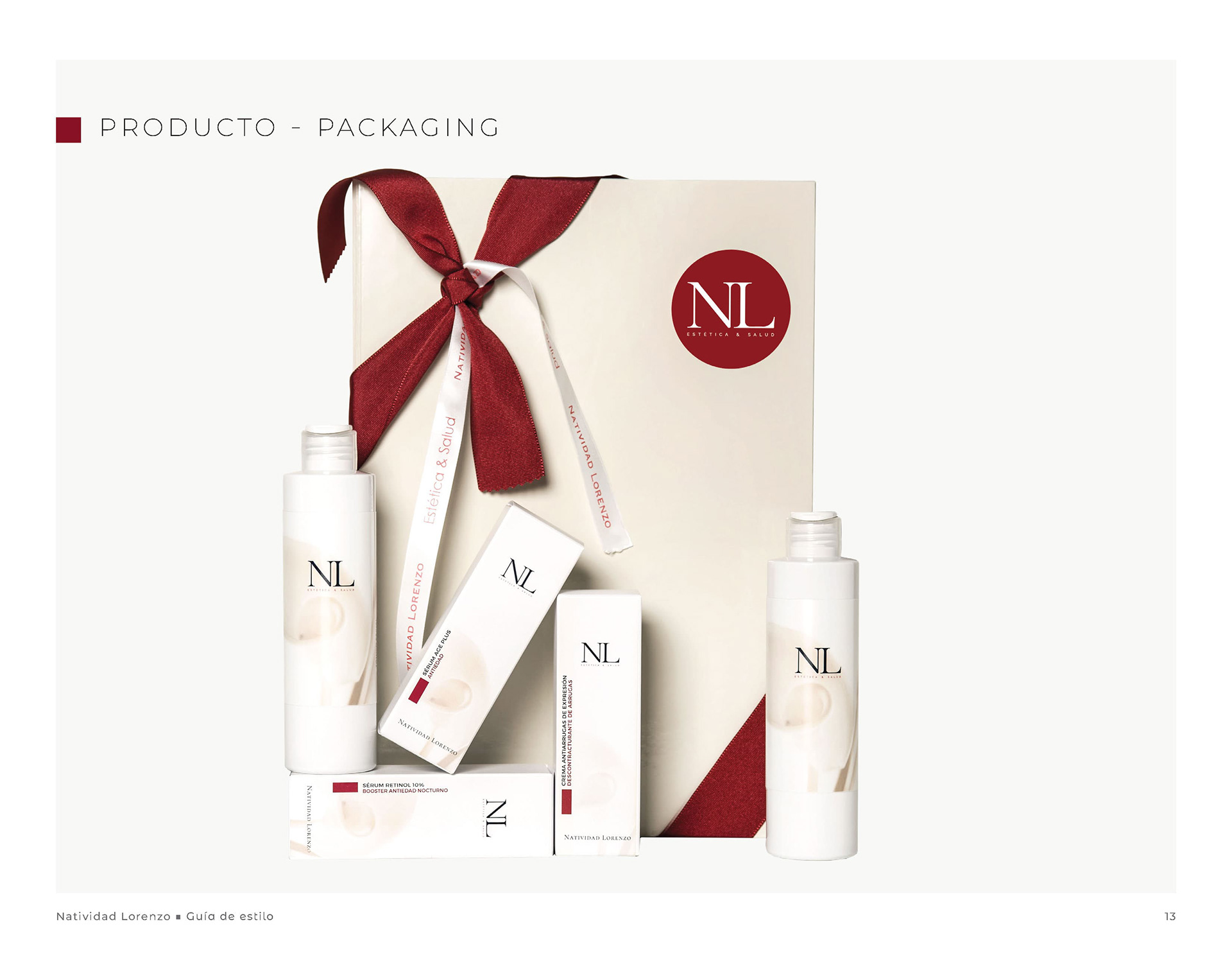 Gama de productos de belleza NL