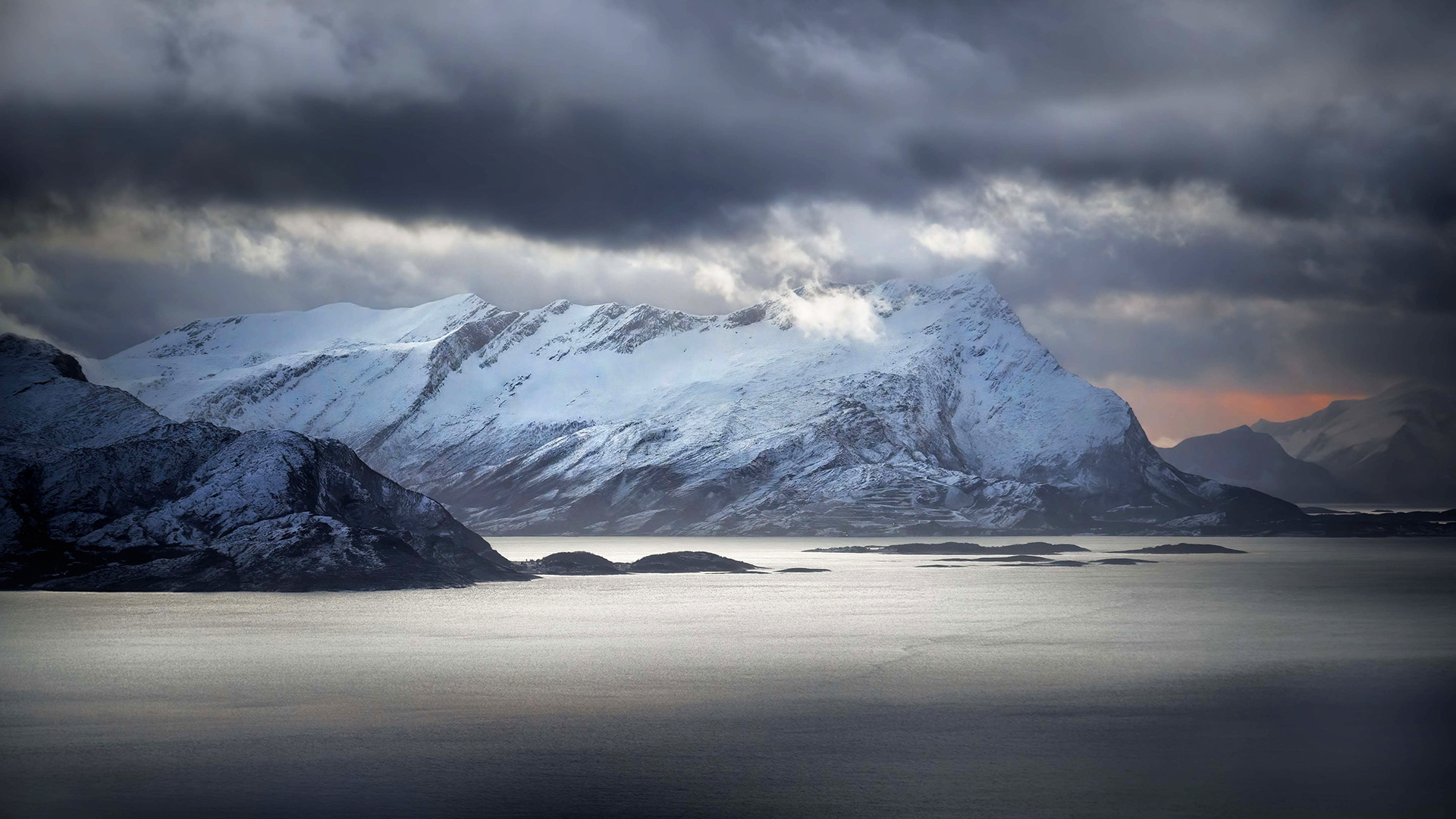 Where the Mountains Look Like Drawings - Norwegian Mountains with Dramatic Clouds 
