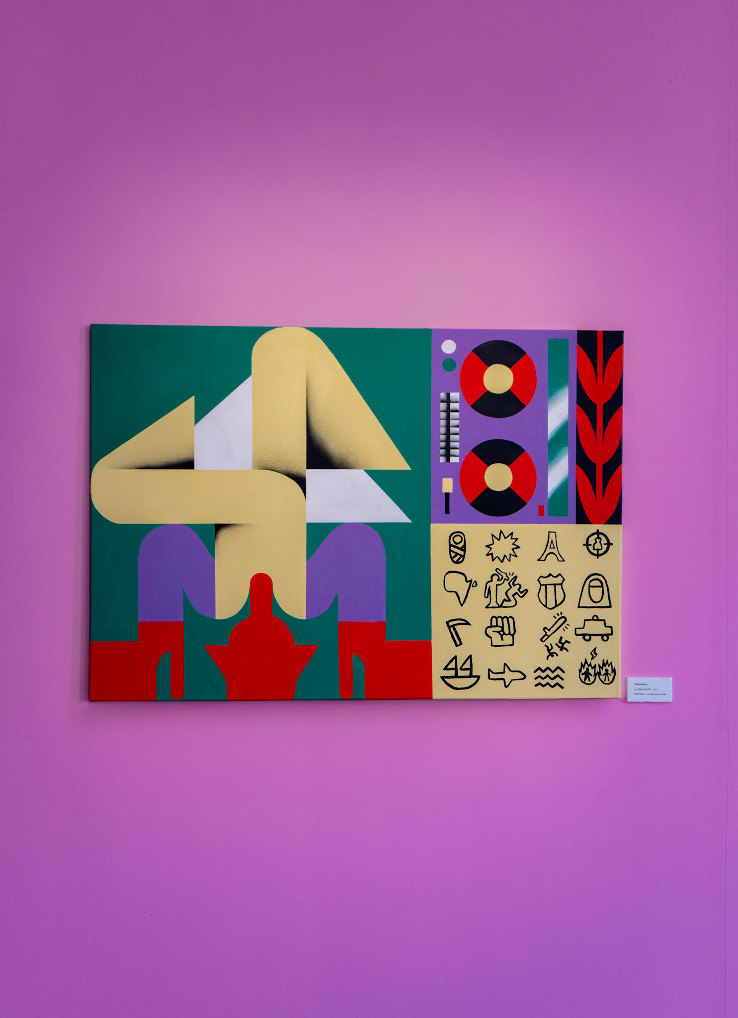 Drumless — Acrylic on canva 100x70cm - 2025