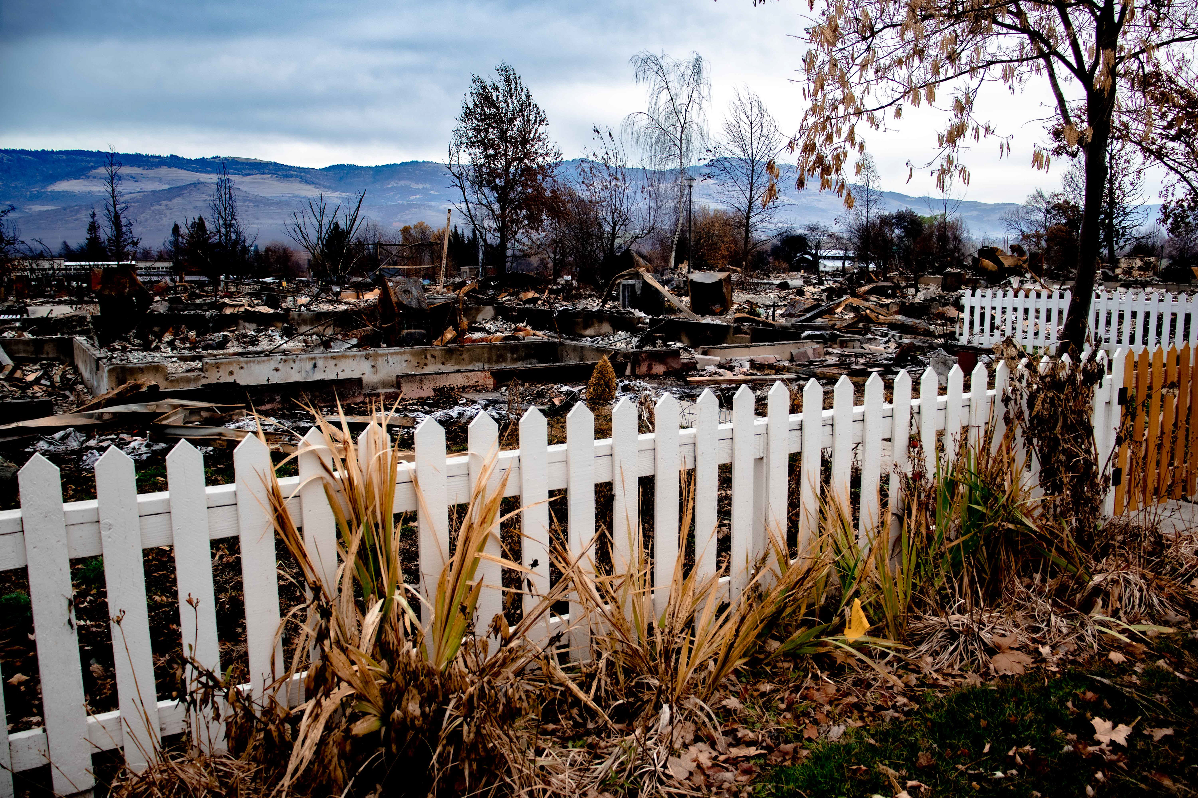 Aftermath of the fires that destroyed Phoenix, OR