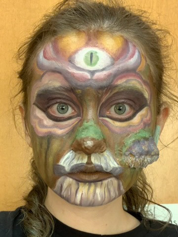 Tree Fae makeup for a class project