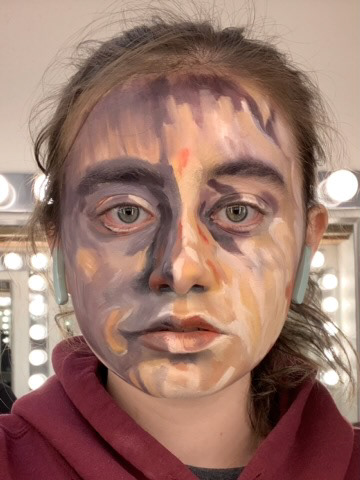 Painted makeup for a class project