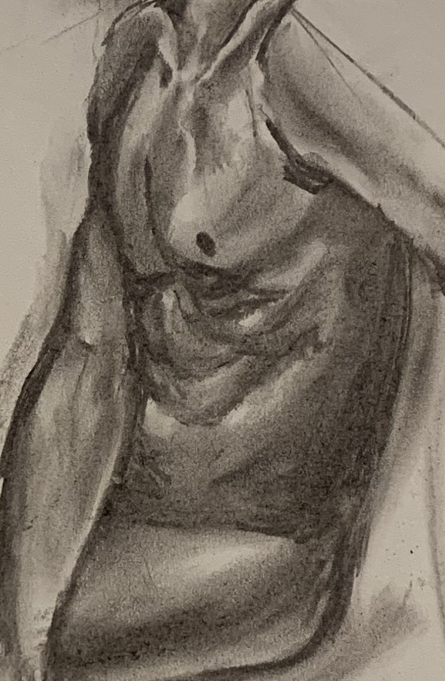 Charcoal nude from Summer 2023