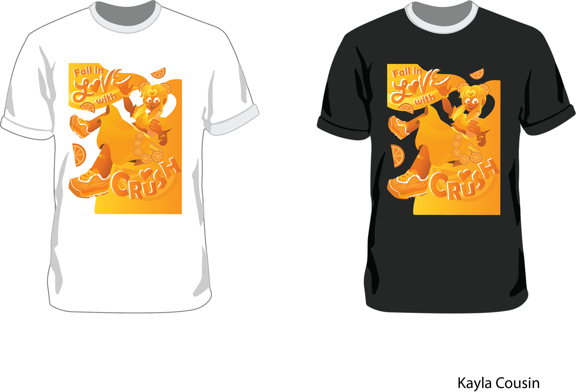 Crush T-shirt concepts, Fall 2023