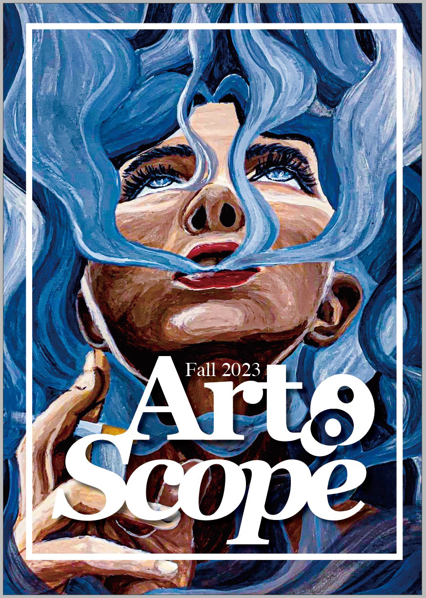 My work on the cover of the Fall 2023 edition of Art & Scope