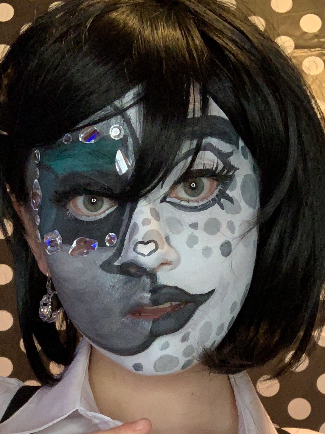 Half Moon makeup for cosplay