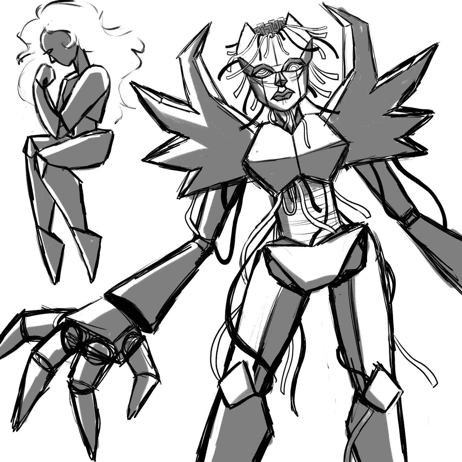 Robot Lady Concepts, Fall 2023
