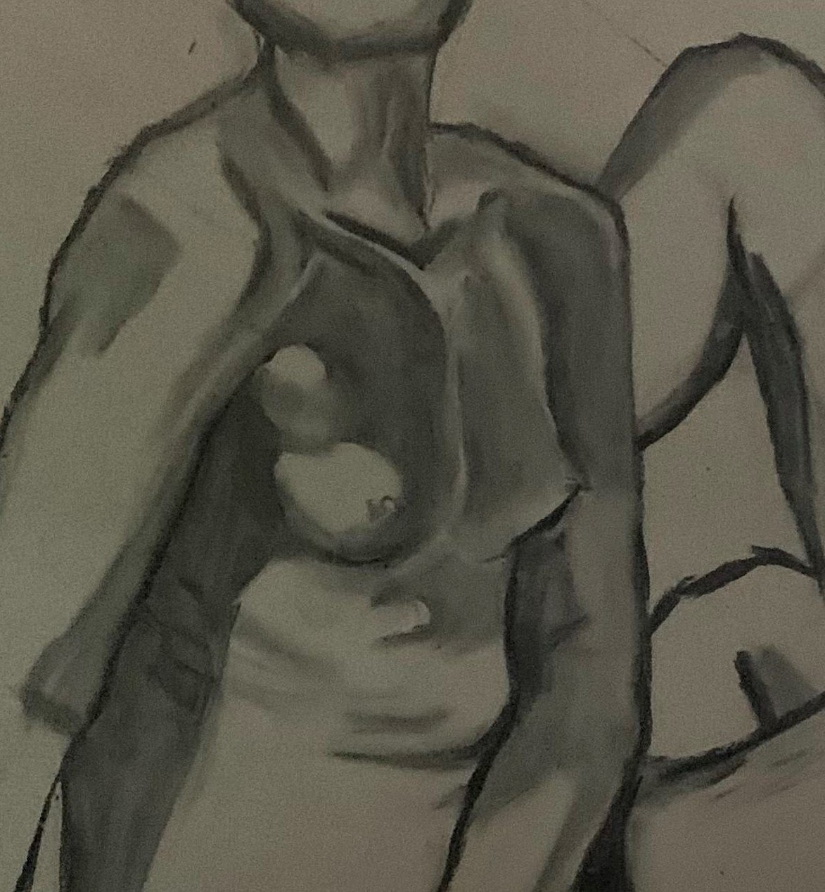 Charcoal nude from Fall 2022