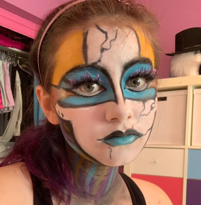 Robot Porcelain makeup for cosplay