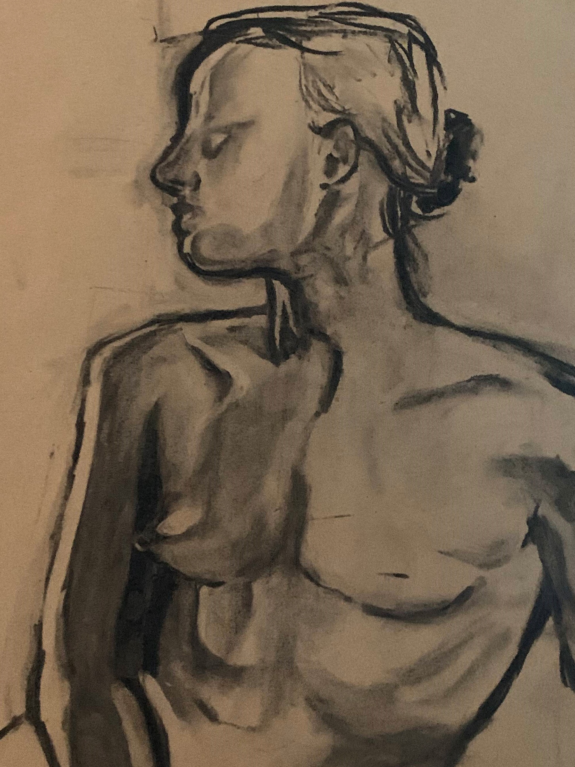 Charcoal nude from Fall 2022