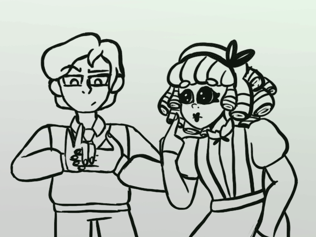 "Jane and Noel," made in Photoshop, Spring 2022