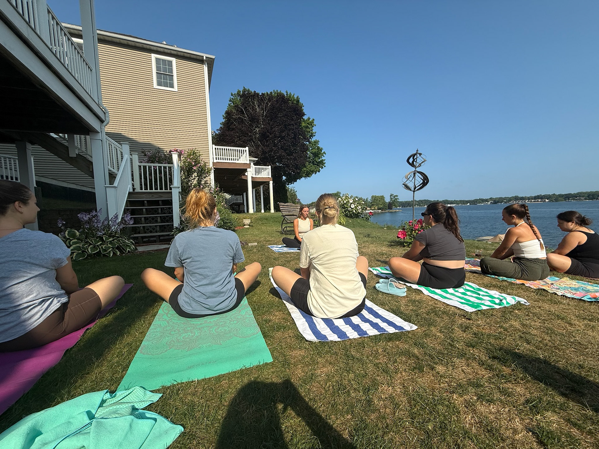 restorative yoga led by Evann