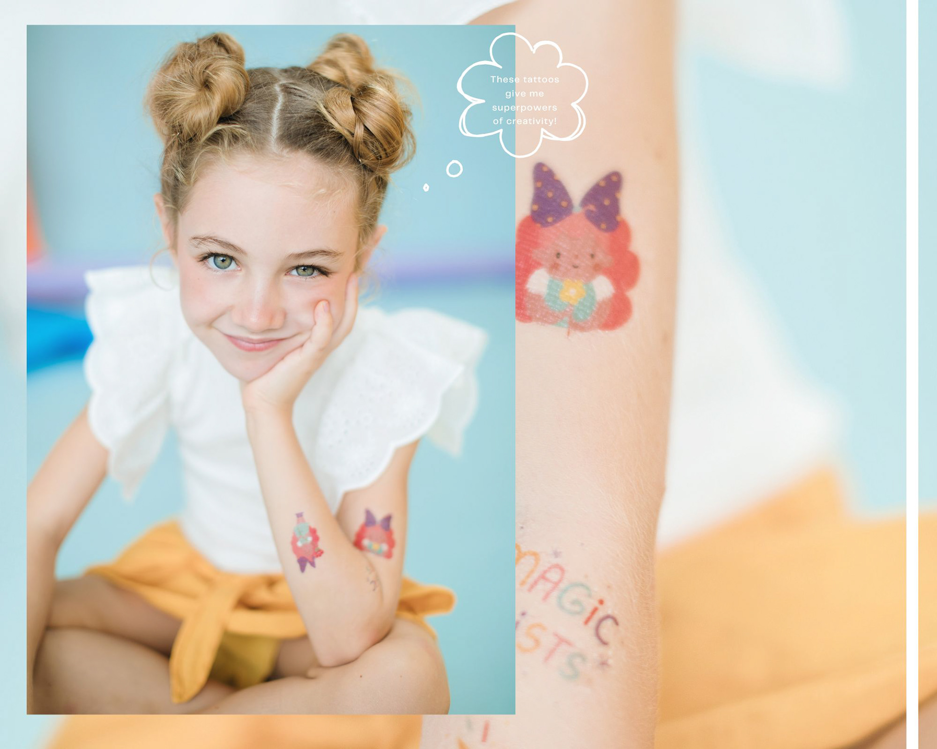 Xenia Lau photography - The Sent Family: Temorary Kids Tattoos