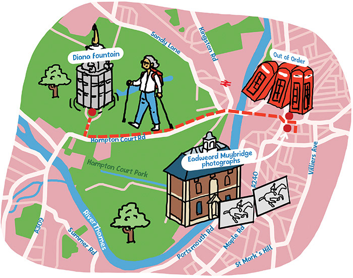 sketch of map illustration