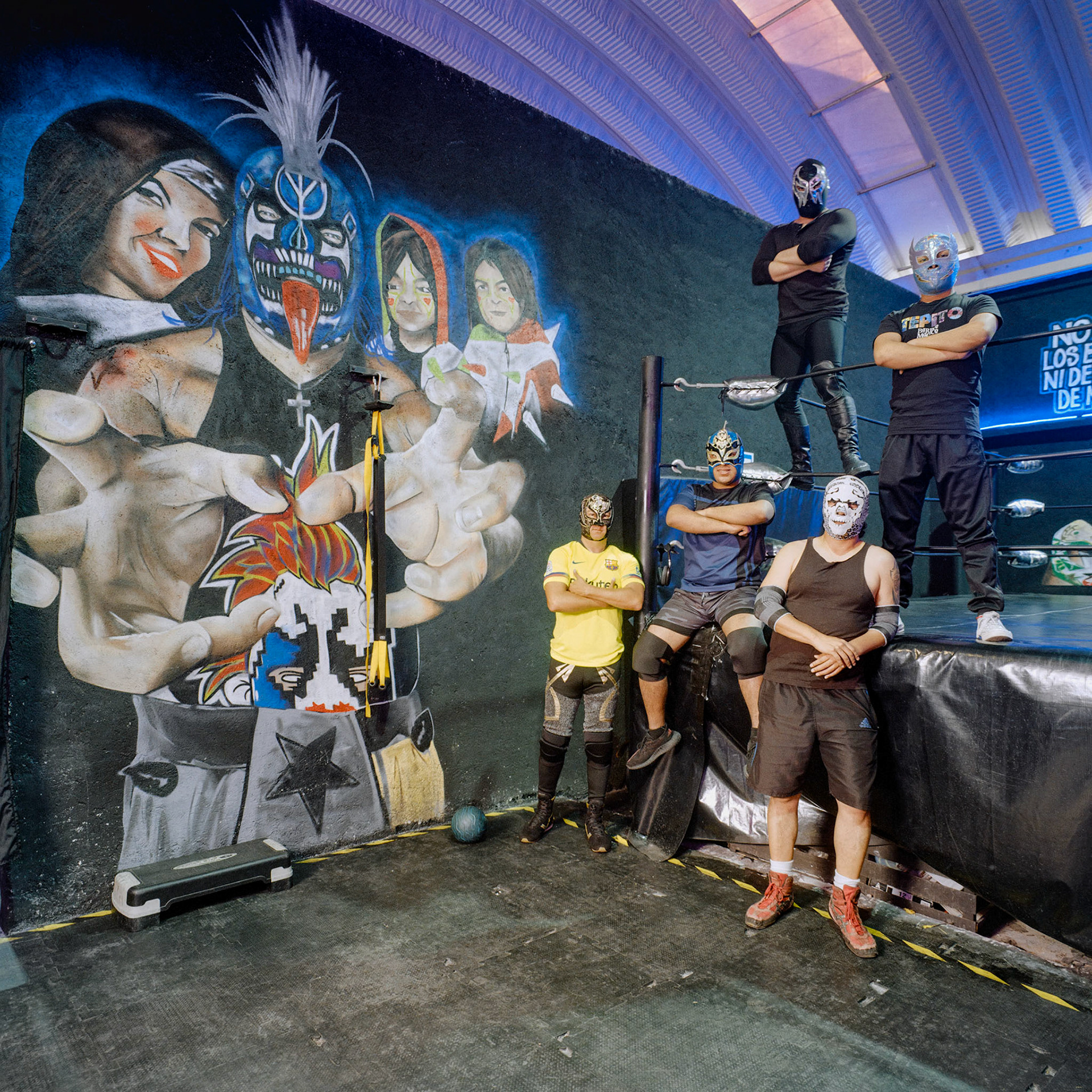 Clase de Kadavérico y Sagitario de Oro Jr., Psicópata del Ring Gym Center, Benito Juárez, CDMX 2024