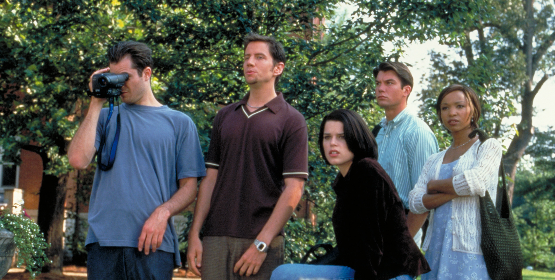 Scream 2 cast on the quad at ASC - 1997