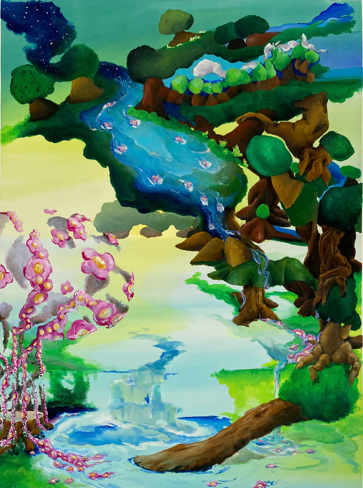 "Preenchendo o vazio”, 56x76cm