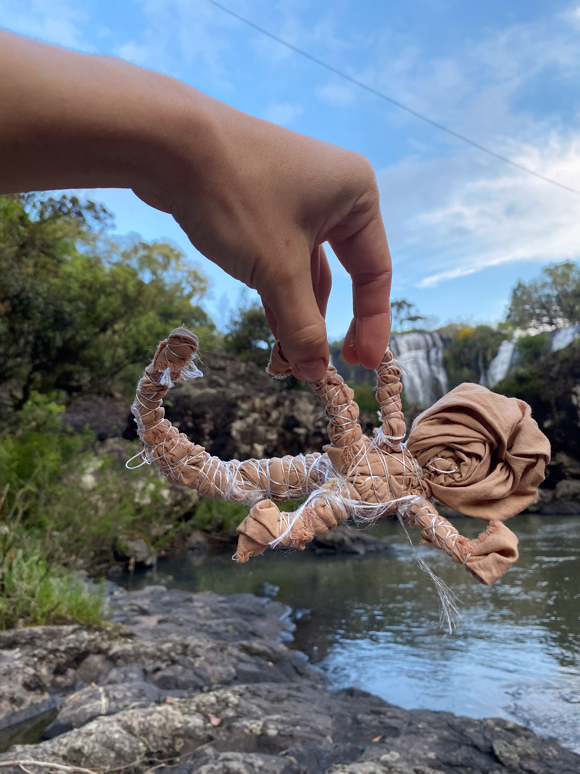 Macaco feito de amarrações