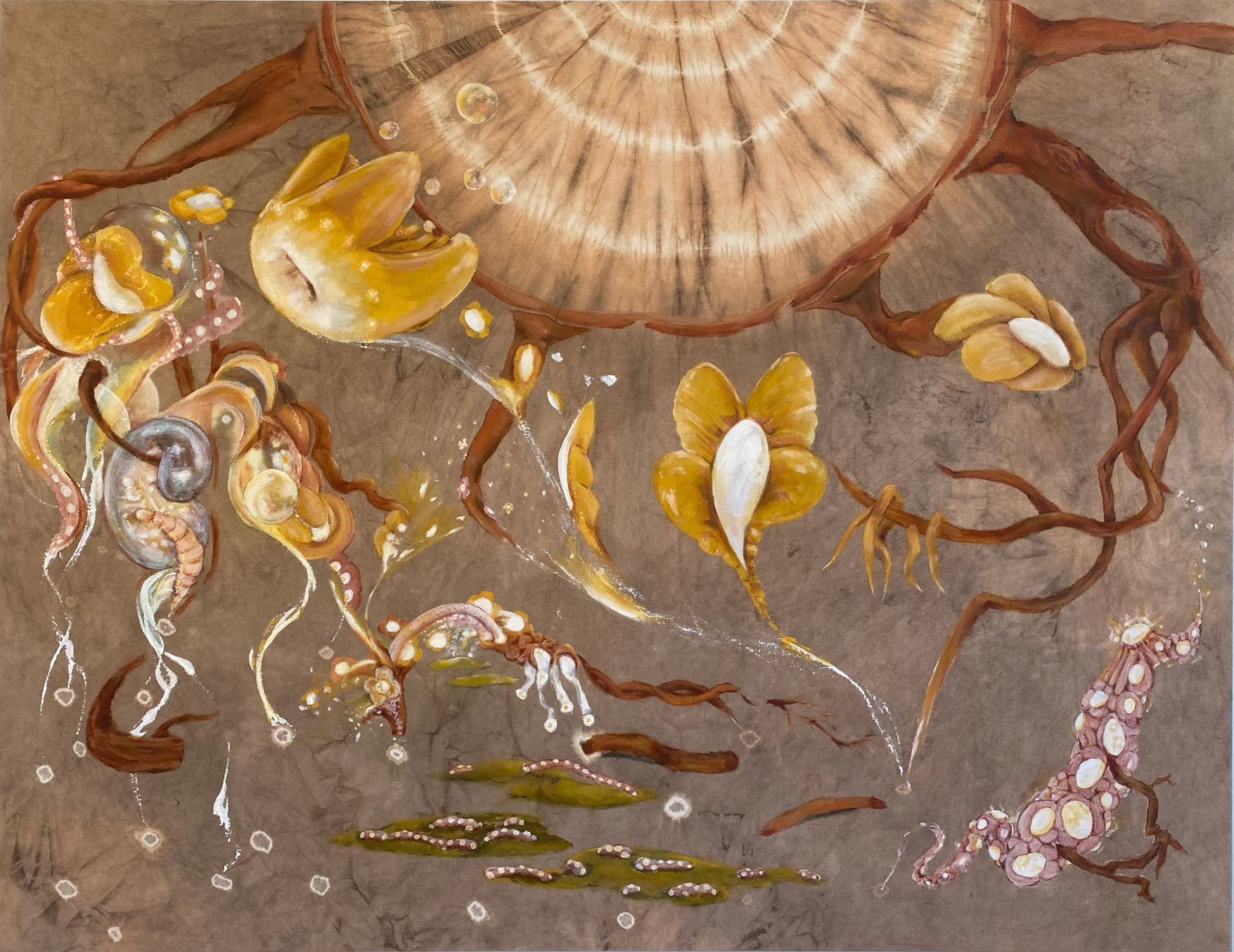 "Brotos e galhos”, 136x105cm