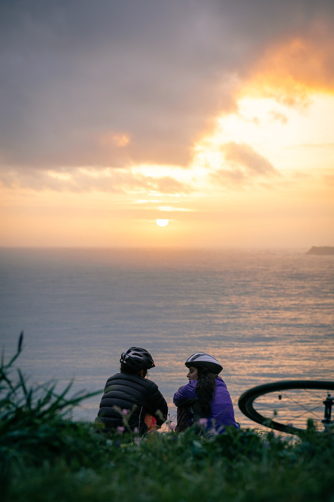 Sunset after a ride