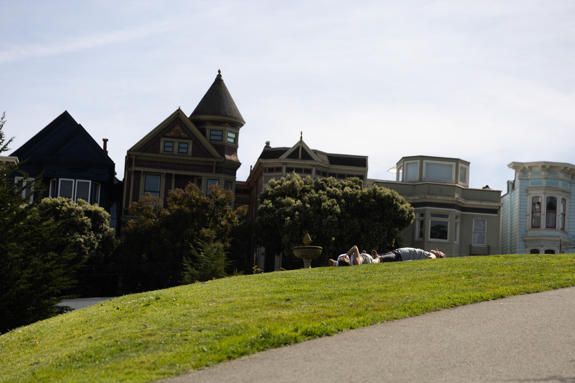 Tomando el sol en San Francisco