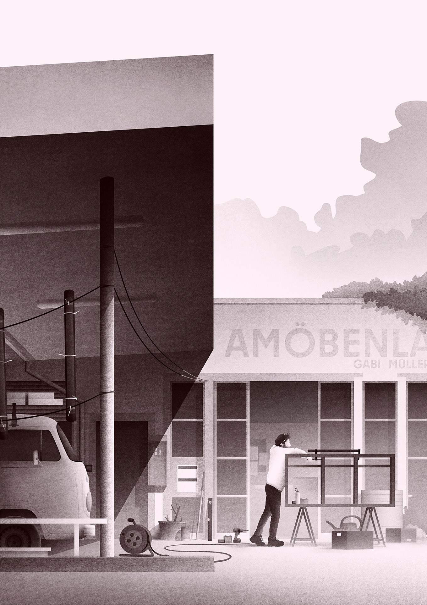 Marcel, Tankstelle, Zürich.