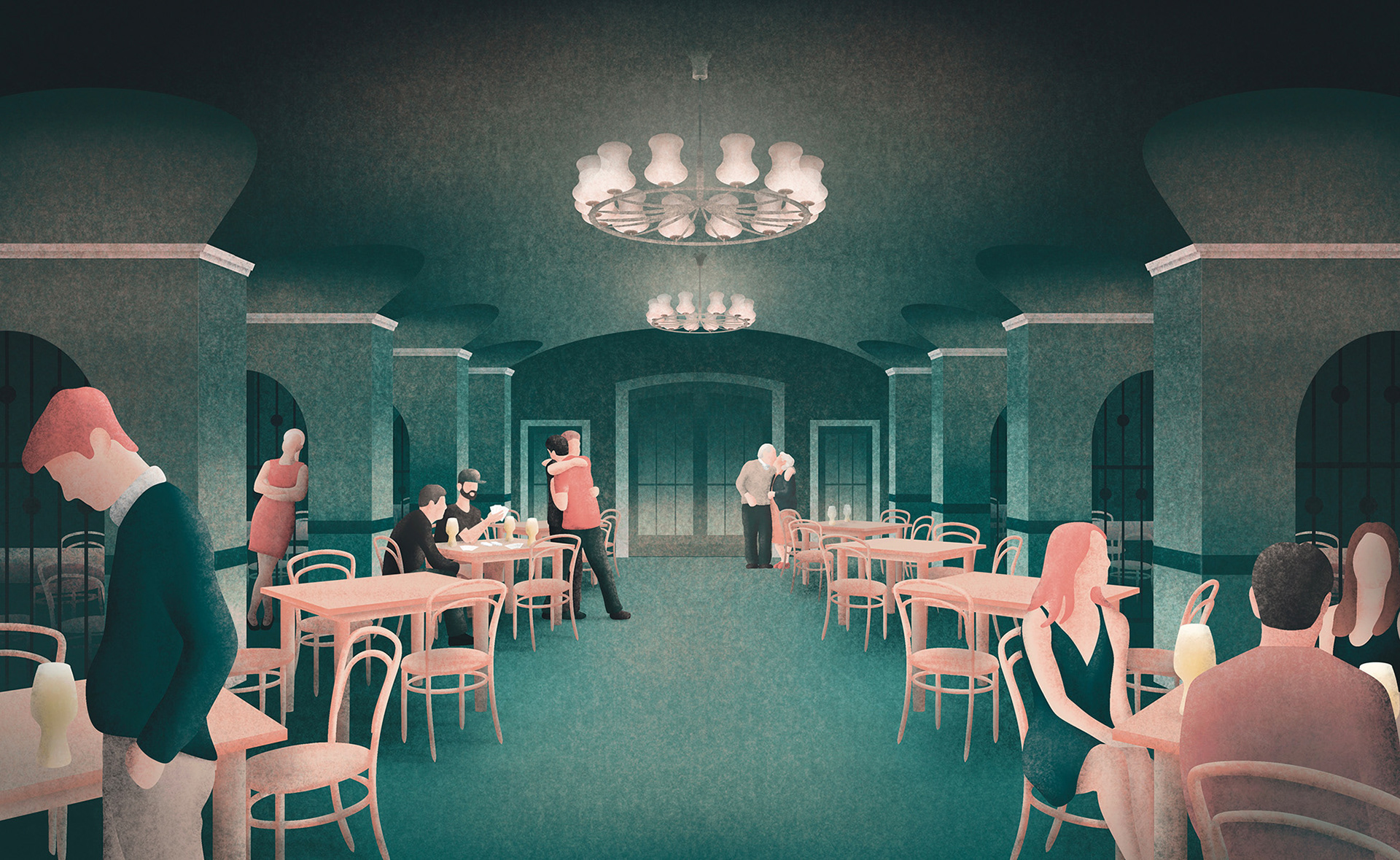 architektur illustration baukultur denkmalpflege stadtgeschichte felix matschke unterwellenborn maxhütte kulturpalast max braucht gesellschaft